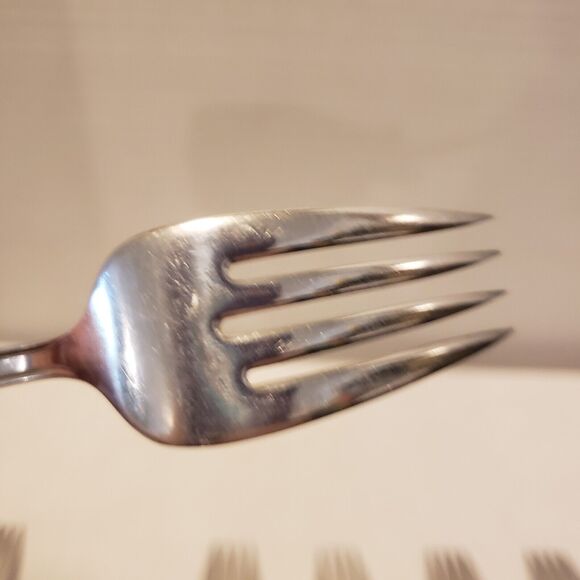 Set 6 Salad/Dessert Forks 1847 Rogers Ancestral 1924 Vintage Silverplate - Picture 4 of 11